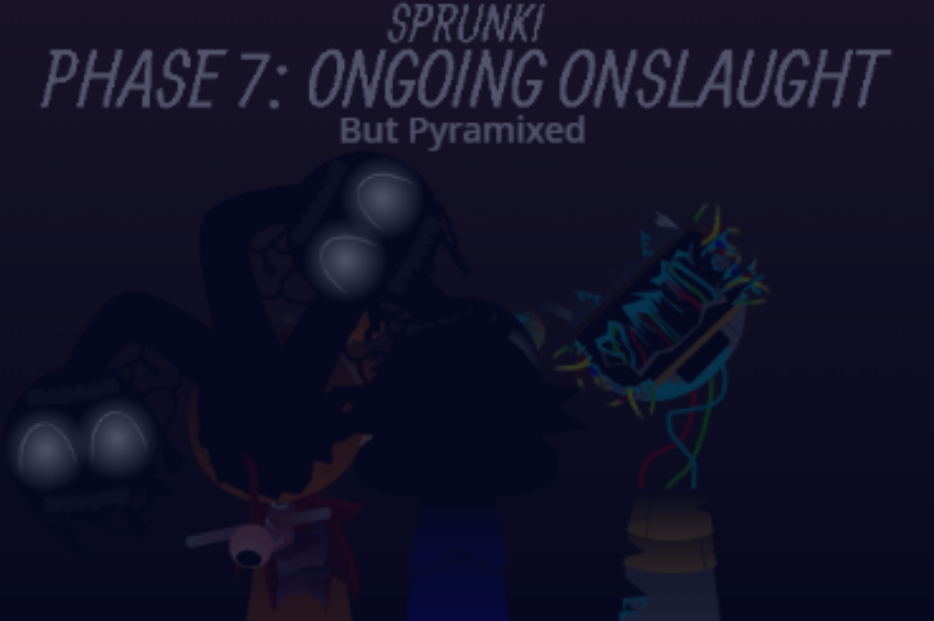 Sprunki Phase 7 Ongoing Onslaught But Pyramixed - When Ancient Curses Meet Futuristic Warfare in This Mind-Bending Mod